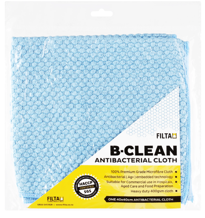 Filta B-Clean Antibacterial Microfibre Cloth 40x40xcm