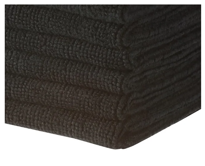 Filta Commercial Microfibre Cloth Black 40x40cm Pack of 10