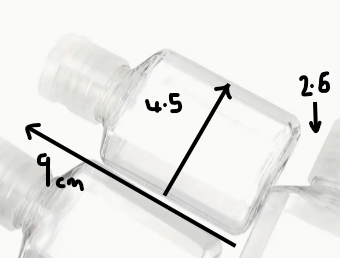 30ML Flat PET Bottle W Fliptop Lid