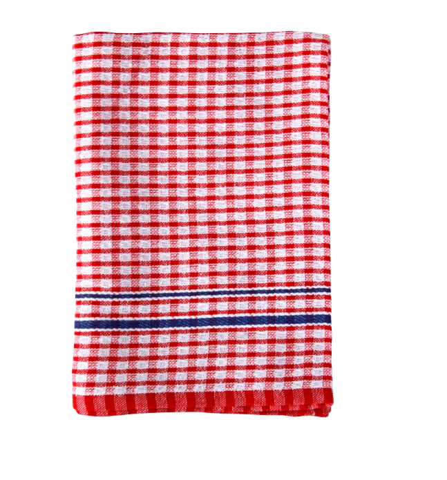 Filta Cotton Tea Towel Blue-Red (45 cm X 65 cm) Pack of 36