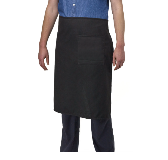 Filta Full Length Waist Apron W Pocket - Black Bulk x 5