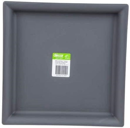 Décor Terrace Saucer Square Pewter 308mm