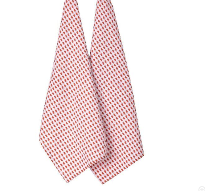 Eco Recycled Waffle Orange 2pk Kitchen Towel