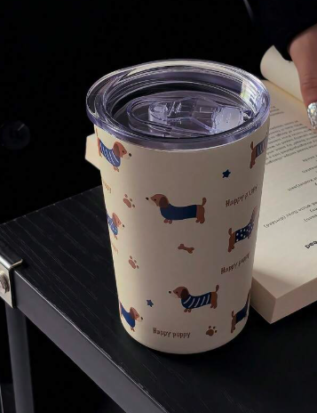Dachshund Dog Print SS Insulated Cup