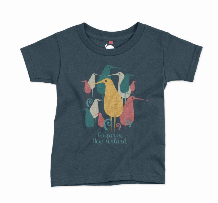 Childrens New Zealand T Shirt - Kiwi