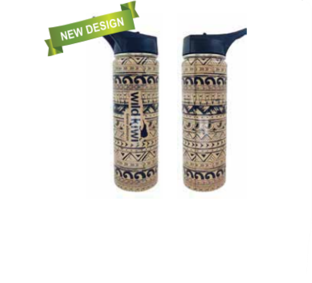 Tribal Vacuum Bottle Flip Top W Internal Straw