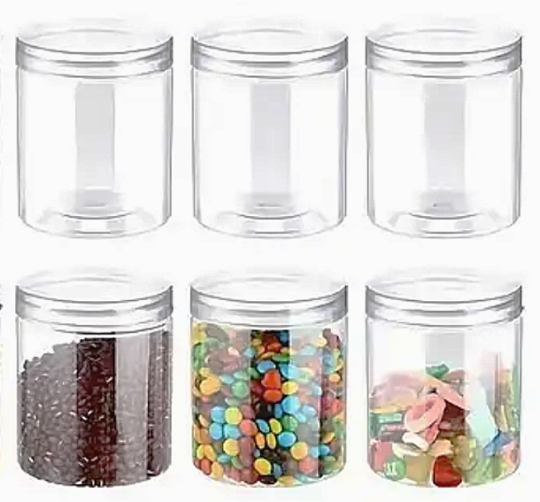 400ml Round PET Jar W Lid