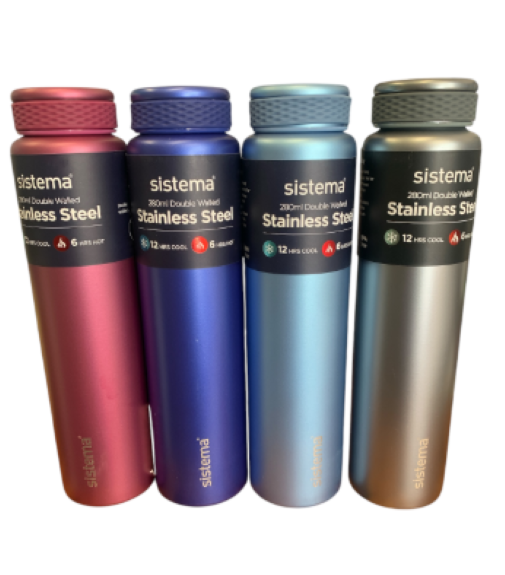 Sistema Chic 280ml Stainless Steel Bottle