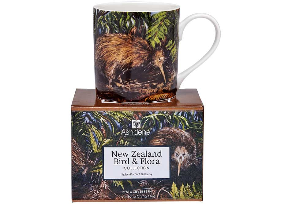 NZ Bird & Flora Kiwi City Mug