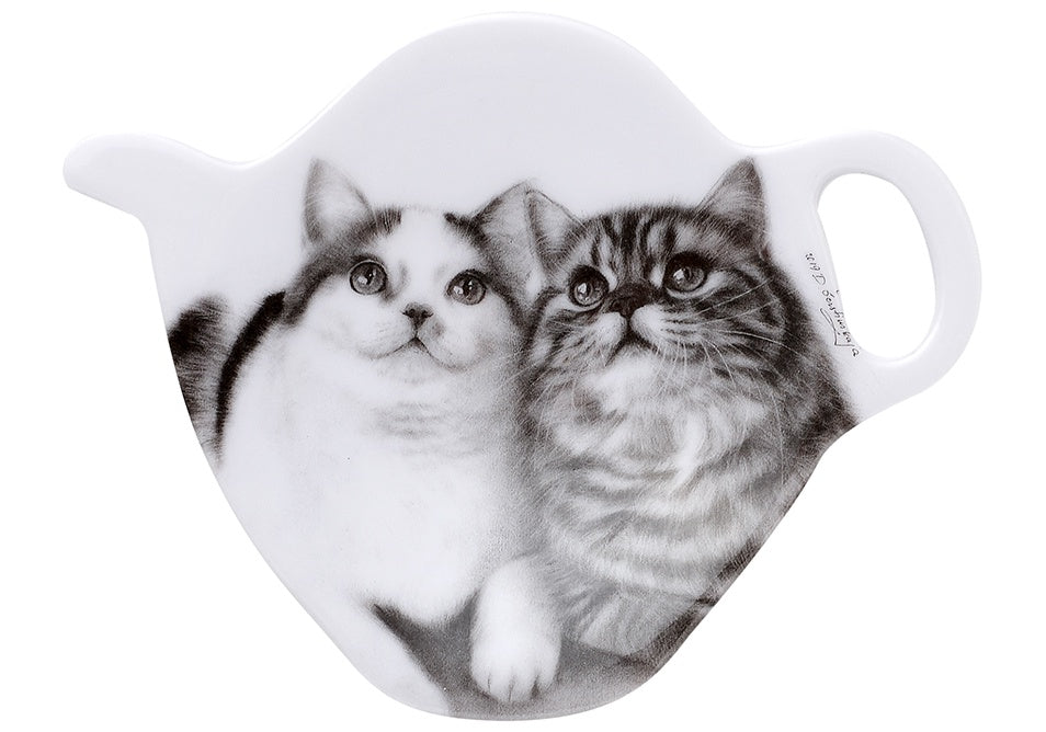 Tea Bag Holder, Feline Friends Fixated Friends