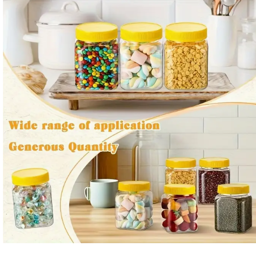 550ml Octagonal PET Jar