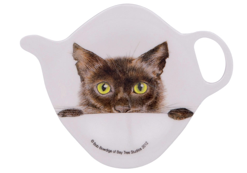 Tea Bag Holder, Peeping Felines