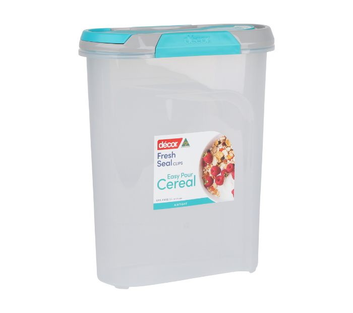 Décor Fresh Seal Clips™ Cereal Container – 5L