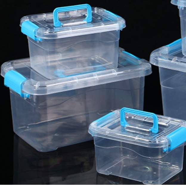 Food Grade Clear Container W Handle Lid