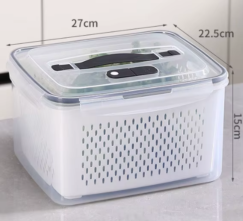 Drainer Basket Containers W Air Valve/Handle