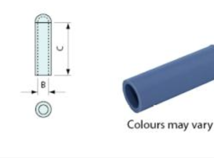 Silicone Hi Temp Caps Round - White or Black