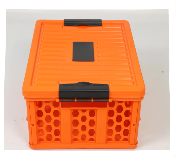 QS Foldable Box Orange/Black 35L W Lid