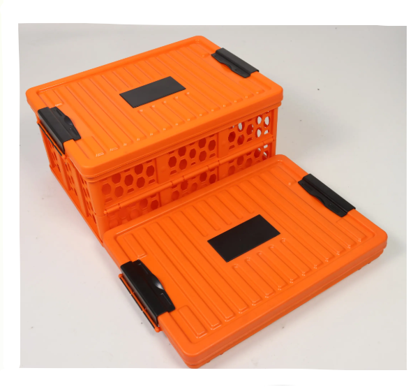 QS Foldable Box Orange/Black 35L W Lid