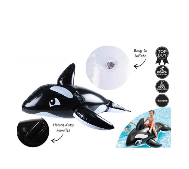 Inflatable Whale W Handles 150 X 35cm