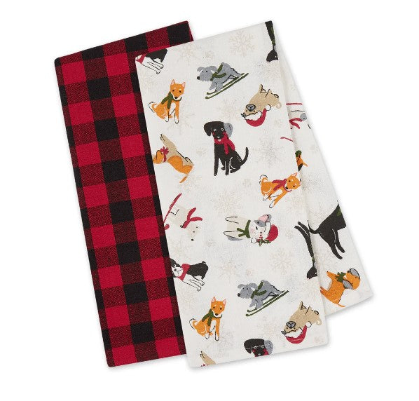 Christmas Animal Dishtowel Set Of 2