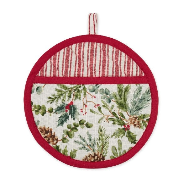 Holiday Sprigs Printed Oven Mitt or Potholder