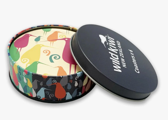 Wild Kiwi Coaster Set 6pc