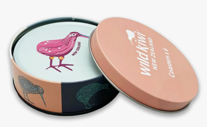 Wild Kiwi Coaster Set 6pc