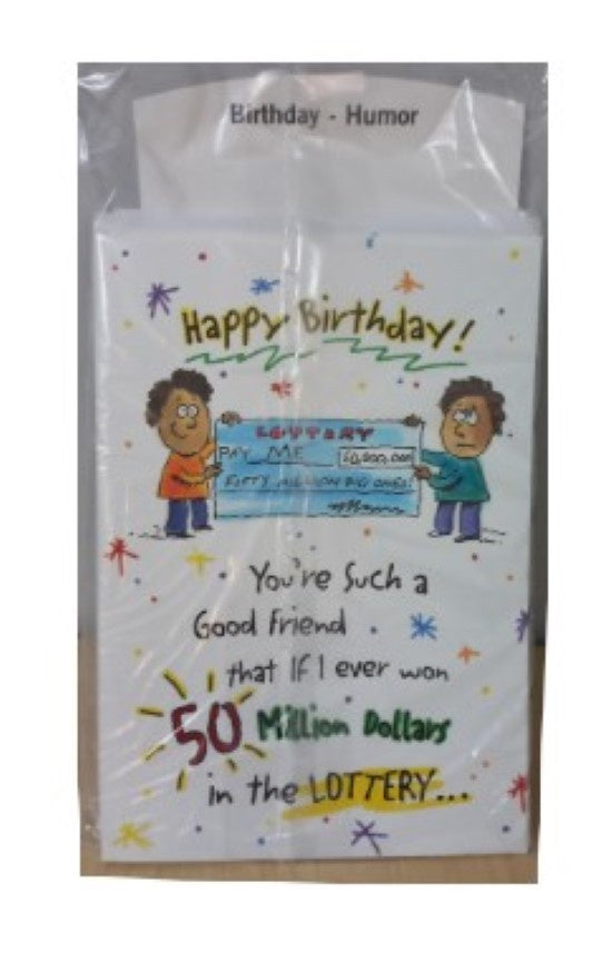 Greeting Card - Birthday Humour Friend - "ORDER ONLY" 10 Pc