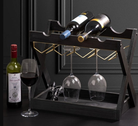 Brody Black Complete Wine Rack (SP)