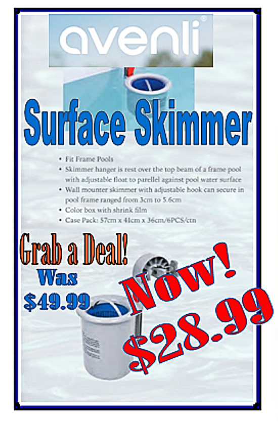 Avenli Surface Skimmer for Framed Pools