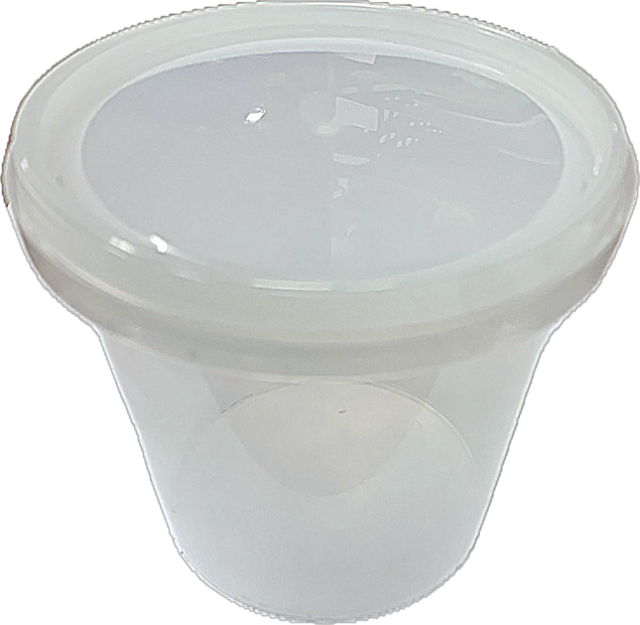 Bonson PP Round Container 380ml Single W Lid