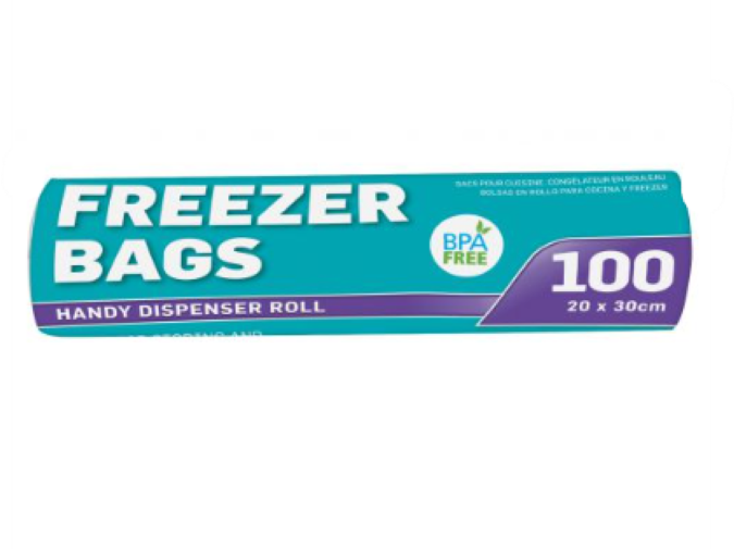 Freezer Bags, On Roll, 20x30cm, Pack of 100