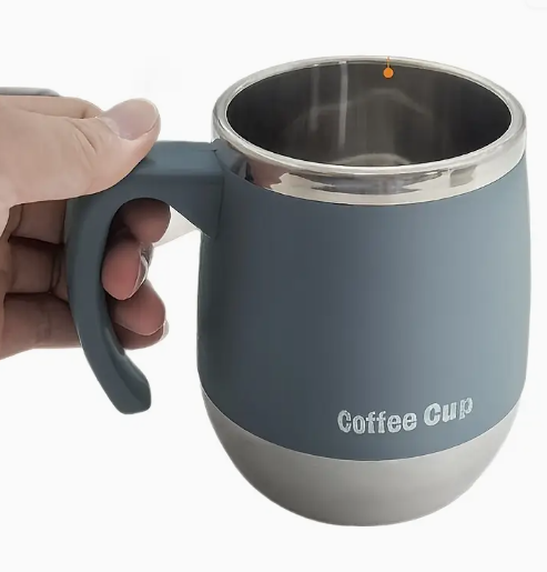 Stainless Steel Blue Belly Cup Rotating Lid