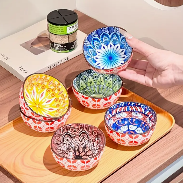 Bohemian Hand Painted Bowl