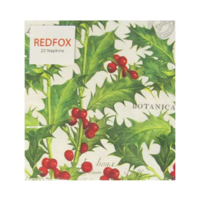 Redfox Napkin Pack of 20  Assorted Designs