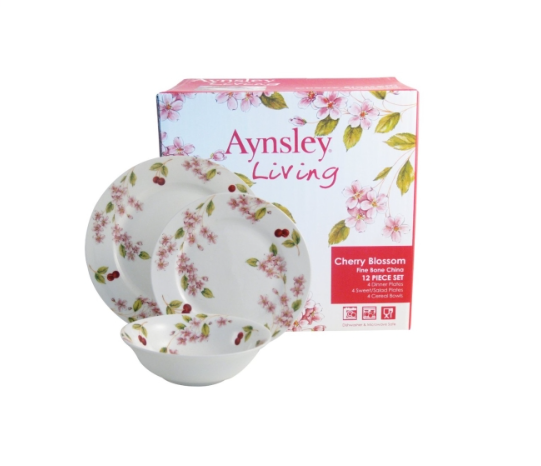 Aynsley Cherry Blossom 12pc Dinner Set