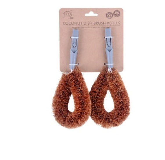 Eco Basics Coconut Dish Brush & Refill Set