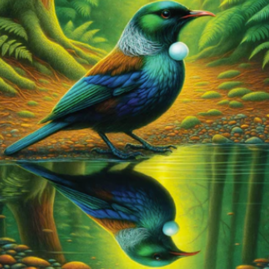 Doug Healey Acrylic Coaster W Rubber Feet - Single