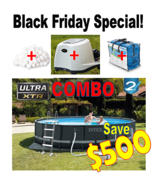 "Black Friday COMBO DEAL INTEX 16'x48" POOL SET + ACCESSORIES