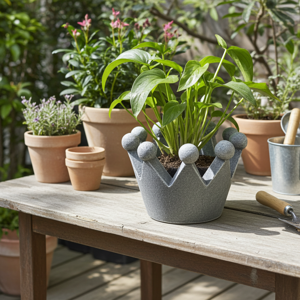 Crown Planter 28x25cm