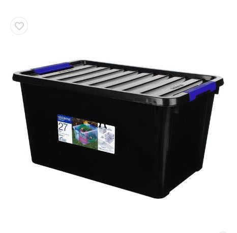 Sistema 27L Storage Bin & Lid, Black