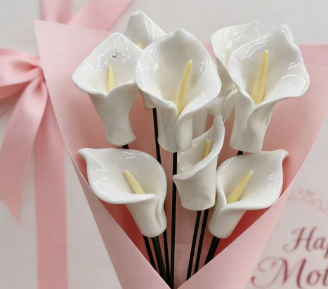 Ceramic Calla Lily Stick