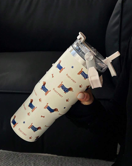 Dachshund Dog Print SS Insulated Cup