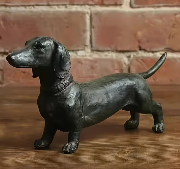 Daschund Resin Statue