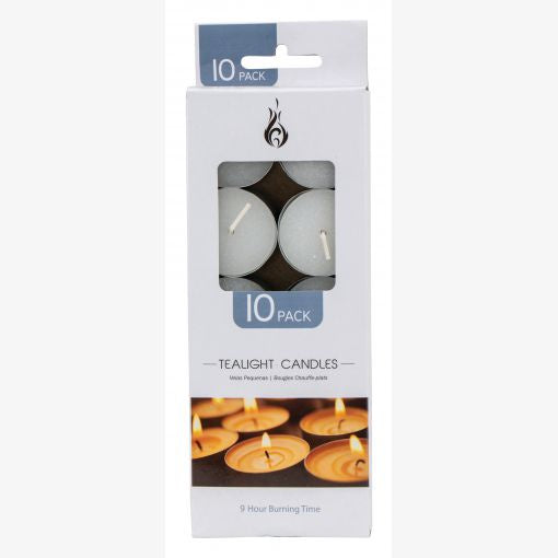 Candle Tea Light 9 Hour 23g 10pk