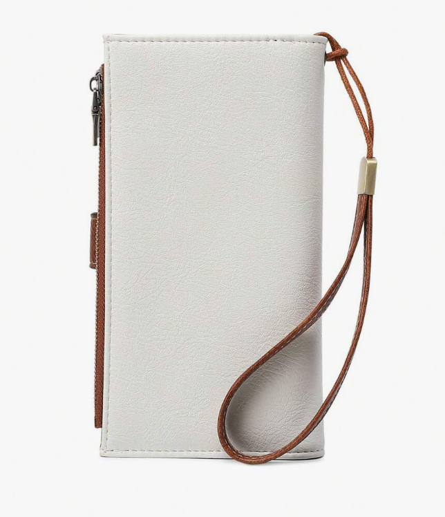 Women's Double Zip Wallet W RFID Protection