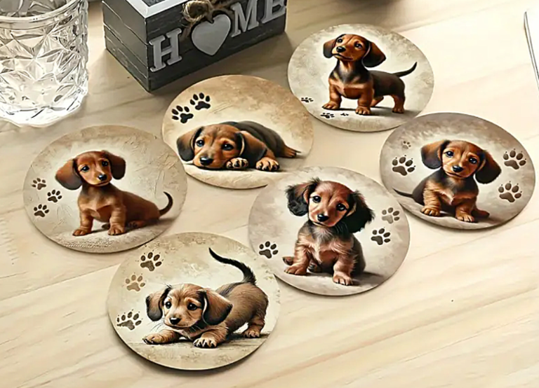 Dog Coasters Set of 6