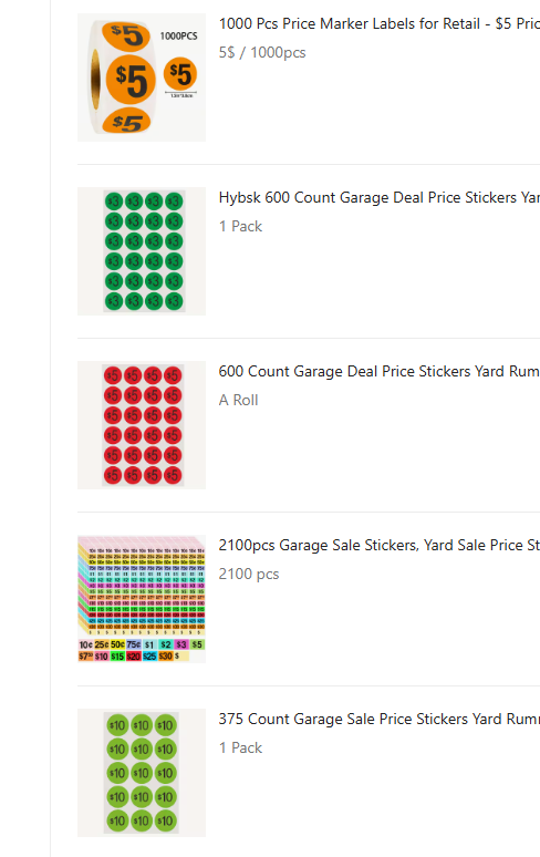 Special Discount Labels Roll