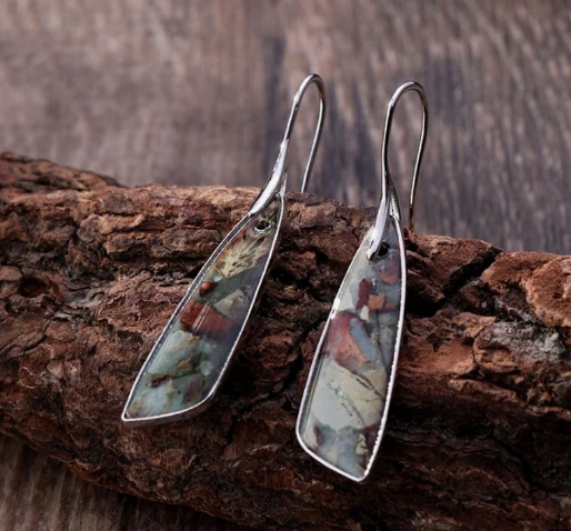 Drop Panel Earrings