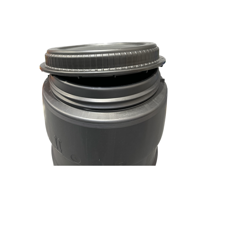 Copack Screw Top Drum w/Lid 200Lit HDPE Black